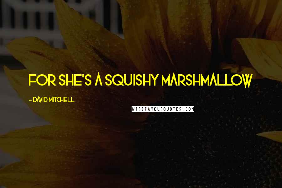 David Mitchell Quotes: For She's a Squishy Marshmallow