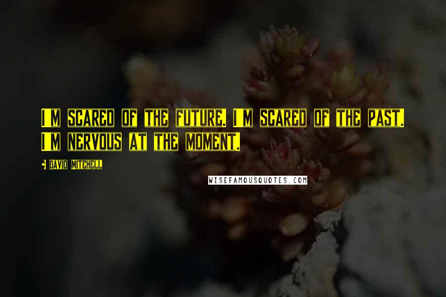 David Mitchell Quotes: I'm scared of the future. I'm scared of the past. I'm nervous at the moment.