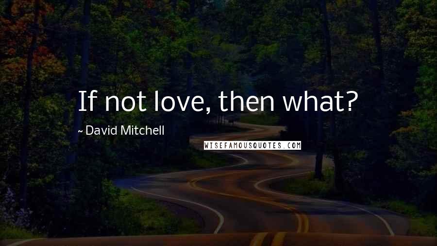 David Mitchell Quotes: If not love, then what?