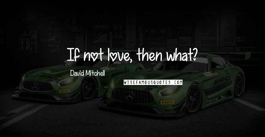 David Mitchell Quotes: If not love, then what?