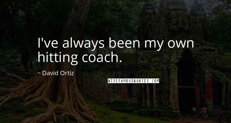 David Ortiz Quotes: I've always been my own hitting coach.