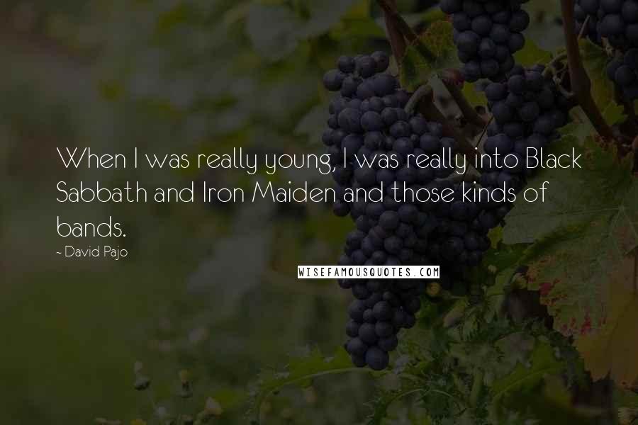 David Pajo Quotes: When I was really young, I was really into Black Sabbath and Iron Maiden and those kinds of bands.