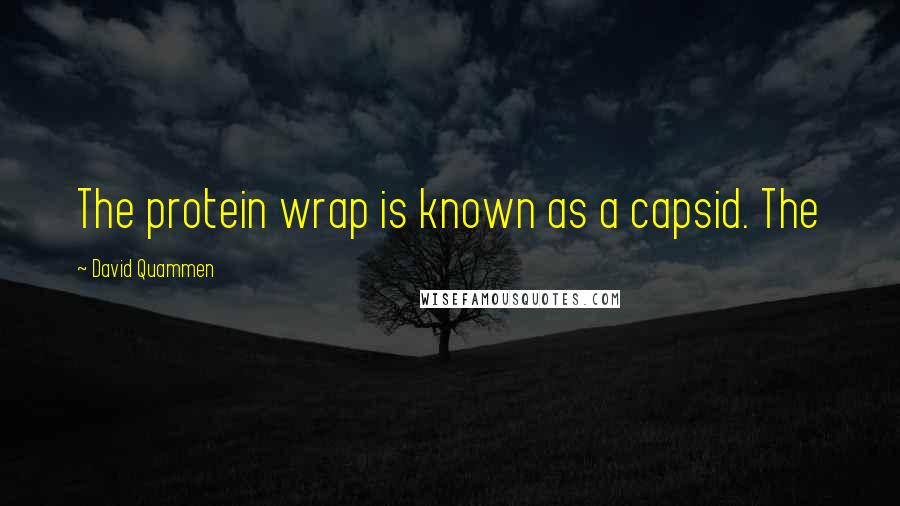 David Quammen Quotes: The protein wrap is known as a capsid. The