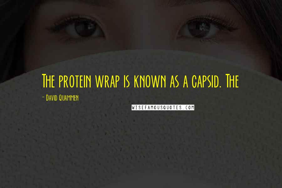 David Quammen Quotes: The protein wrap is known as a capsid. The