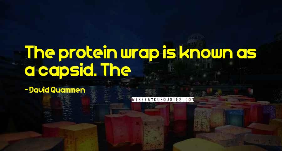 David Quammen Quotes: The protein wrap is known as a capsid. The