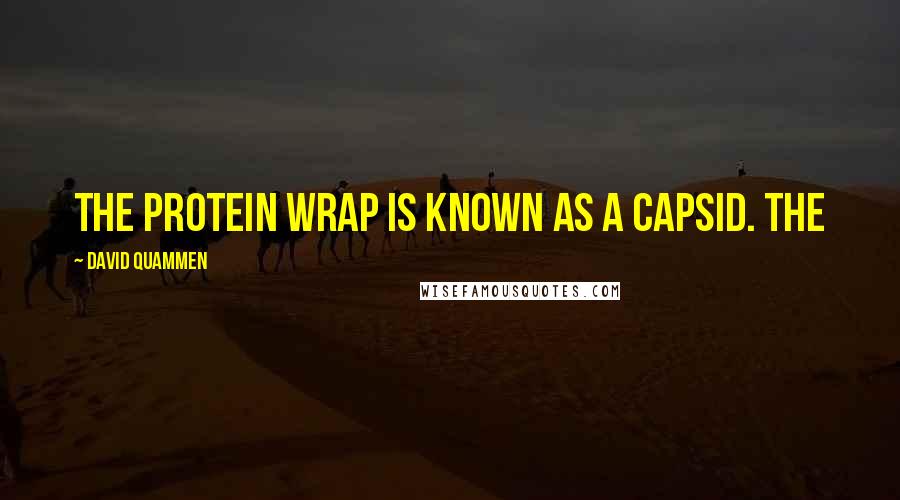 David Quammen Quotes: The protein wrap is known as a capsid. The