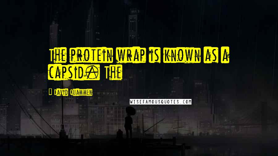 David Quammen Quotes: The protein wrap is known as a capsid. The