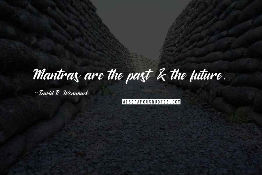 David R. Wommack Quotes: Mantras are the past & the future.