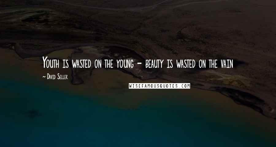 David Seller Quotes: Youth is wasted on the young - beauty is wasted on the vain