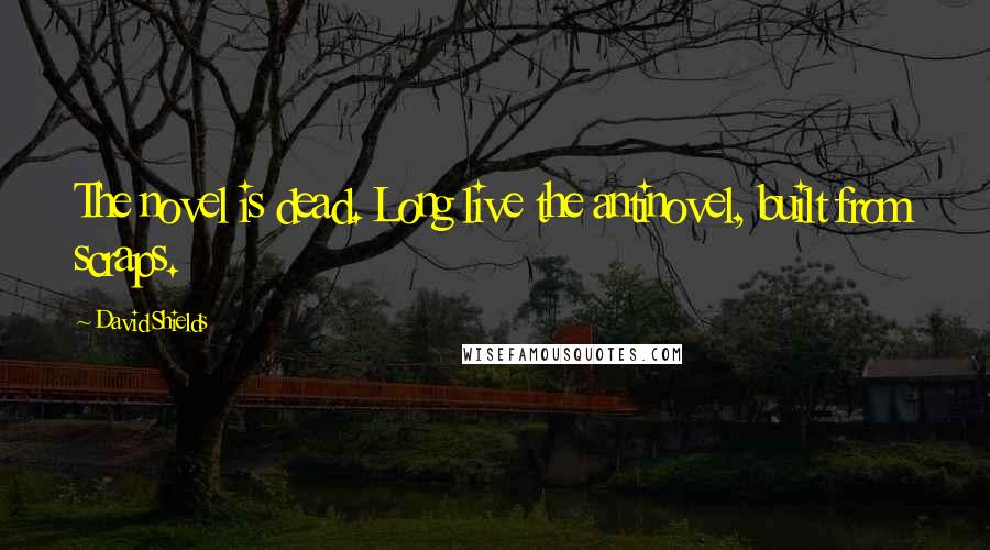 David Shields Quotes: The novel is dead. Long live the antinovel, built from scraps.