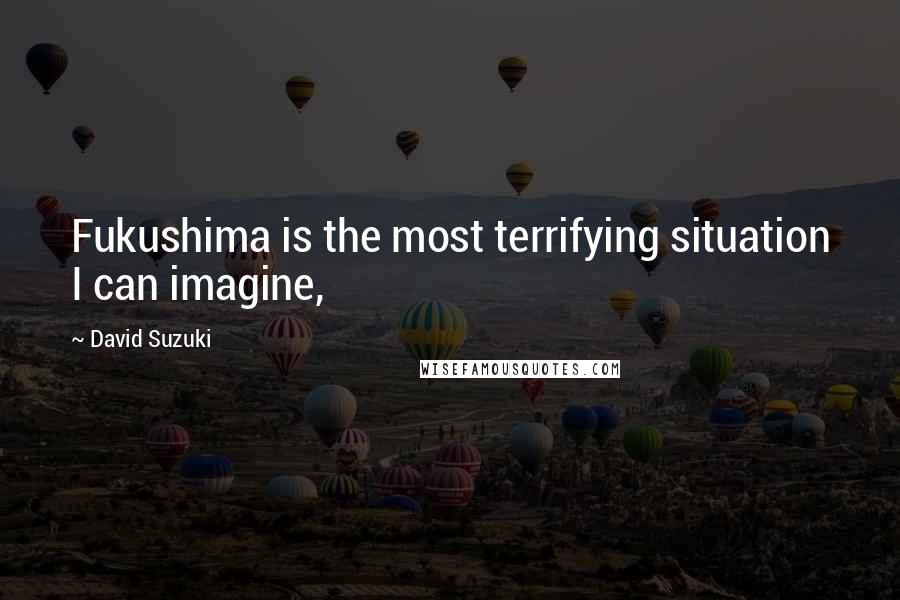 David Suzuki Quotes: Fukushima is the most terrifying situation I can imagine,