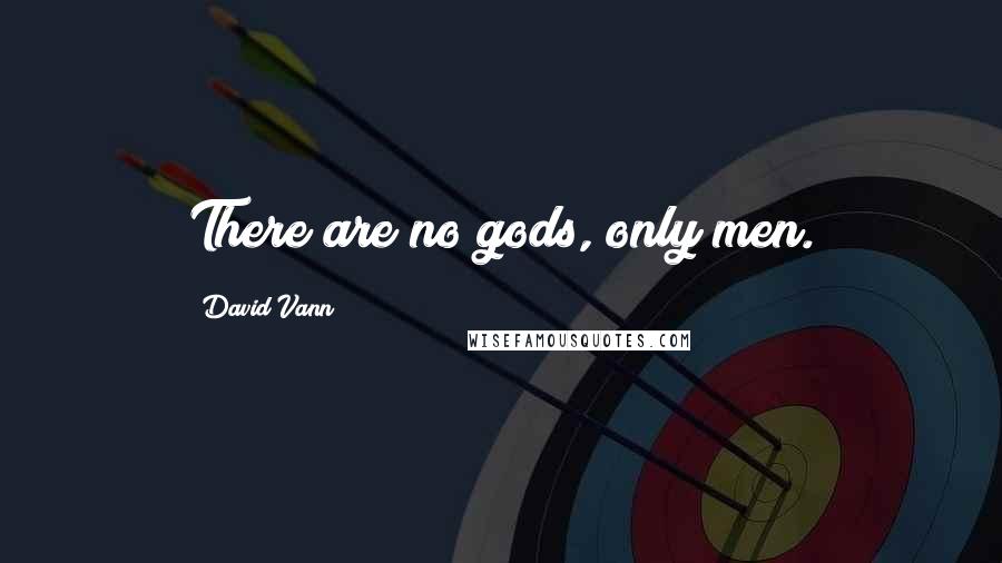 David Vann Quotes: There are no gods, only men.