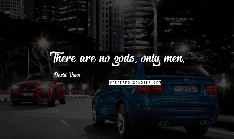 David Vann Quotes: There are no gods, only men.
