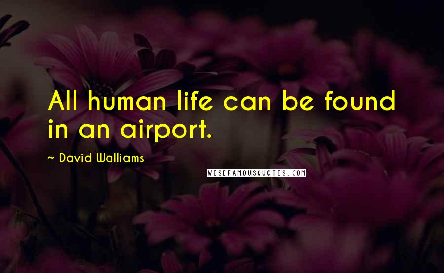 David Walliams Quotes: All human life can be found in an airport.