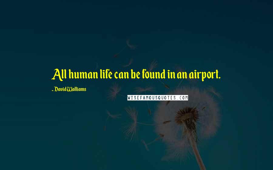 David Walliams Quotes: All human life can be found in an airport.