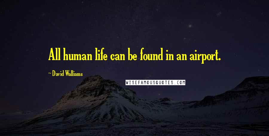 David Walliams Quotes: All human life can be found in an airport.