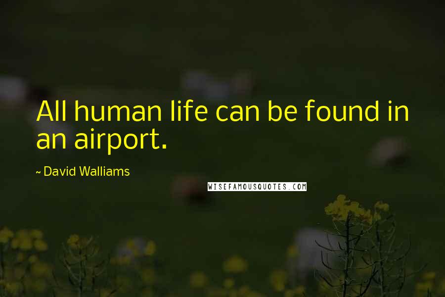 David Walliams Quotes: All human life can be found in an airport.