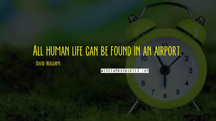 David Walliams Quotes: All human life can be found in an airport.