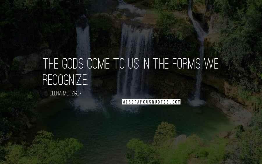 Deena Metzger Quotes: The gods come to us in the forms we recognize.