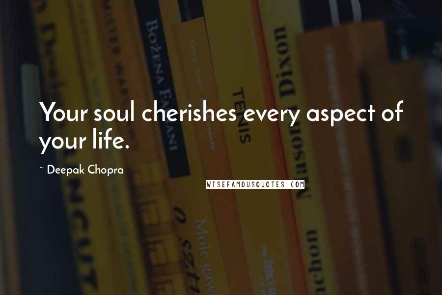 Deepak Chopra Quotes: Your soul cherishes every aspect of your life.