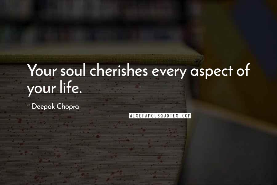 Deepak Chopra Quotes: Your soul cherishes every aspect of your life.