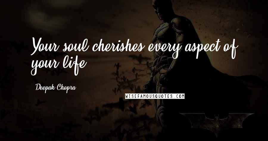 Deepak Chopra Quotes: Your soul cherishes every aspect of your life.