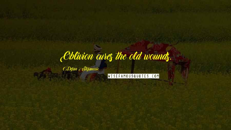 Dejan Stojanovic Quotes: Oblivion cures the old wounds.