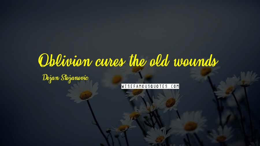 Dejan Stojanovic Quotes: Oblivion cures the old wounds.