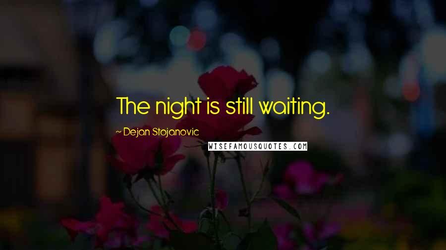 Dejan Stojanovic Quotes: The night is still waiting.