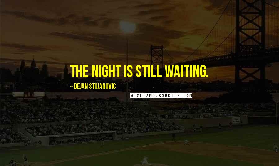 Dejan Stojanovic Quotes: The night is still waiting.