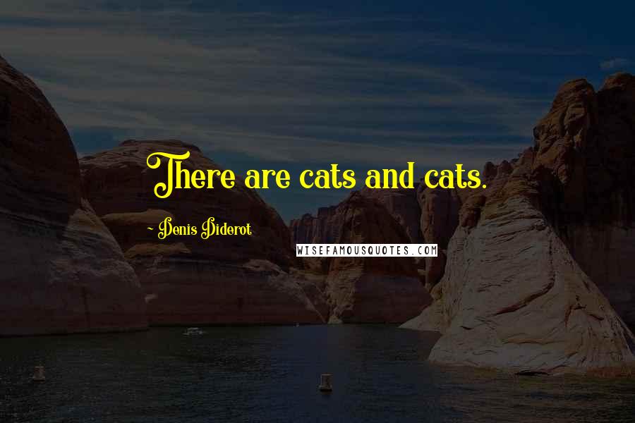 Denis Diderot Quotes: There are cats and cats.