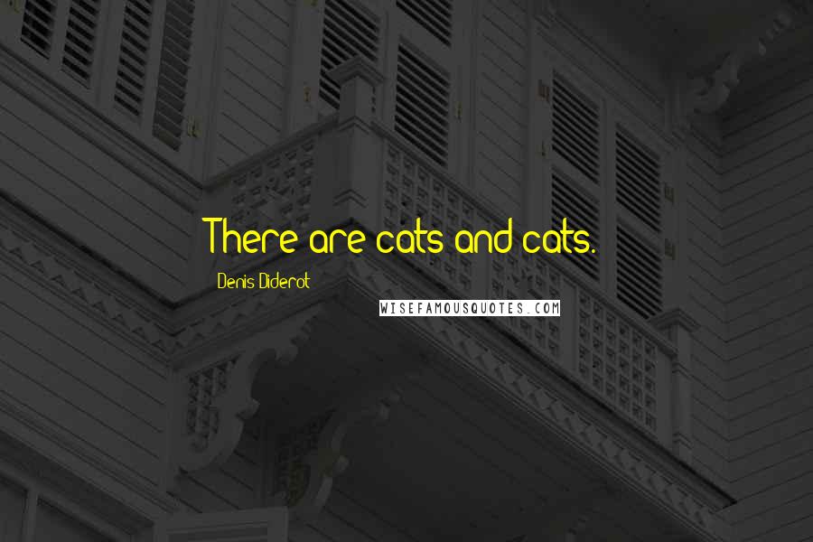 Denis Diderot Quotes: There are cats and cats.