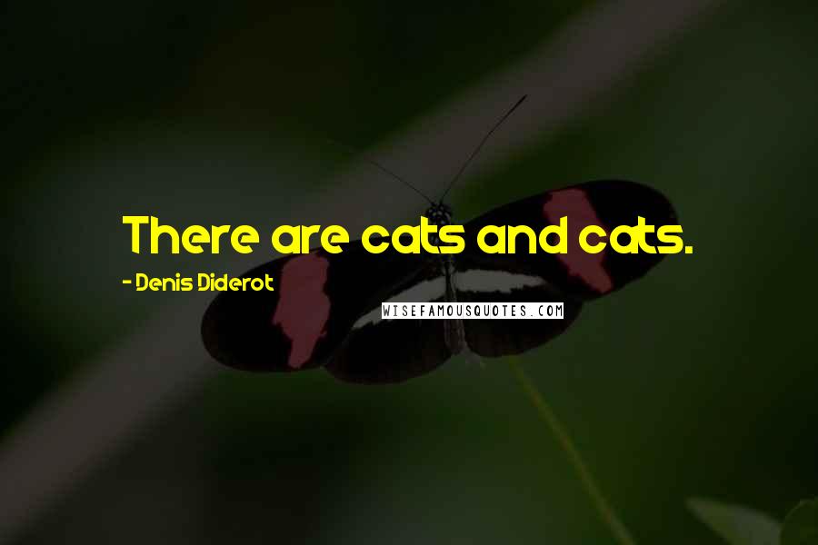 Denis Diderot Quotes: There are cats and cats.