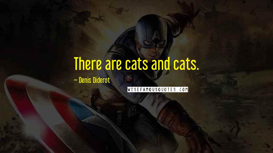 Denis Diderot Quotes: There are cats and cats.