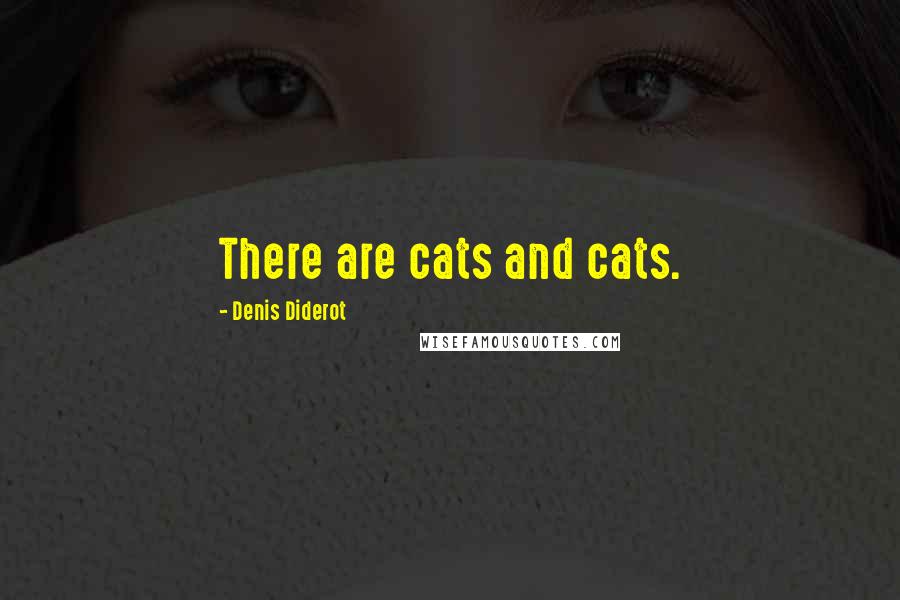 Denis Diderot Quotes: There are cats and cats.