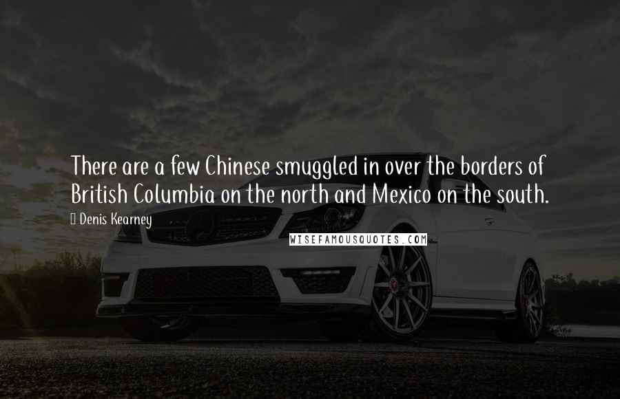 Denis Kearney Quotes: There are a few Chinese smuggled in over the borders of British Columbia on the north and Mexico on the south.