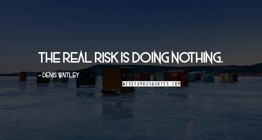 Denis Waitley Quotes: The real risk is doing nothing.