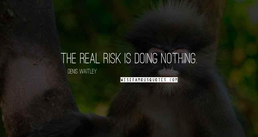 Denis Waitley Quotes: The real risk is doing nothing.