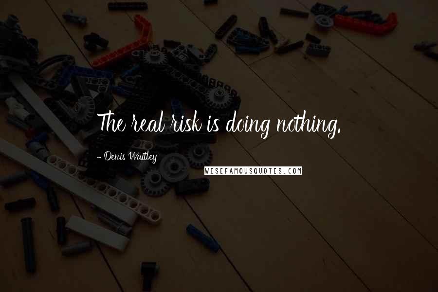 Denis Waitley Quotes: The real risk is doing nothing.