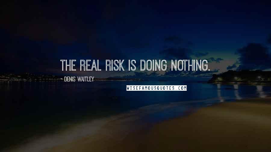 Denis Waitley Quotes: The real risk is doing nothing.