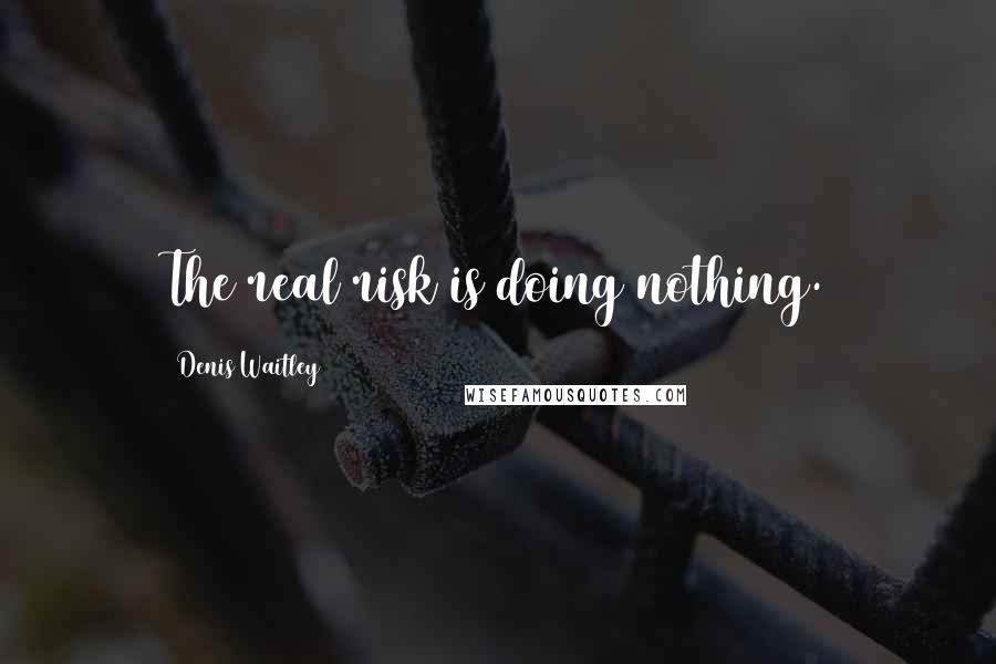 Denis Waitley Quotes: The real risk is doing nothing.