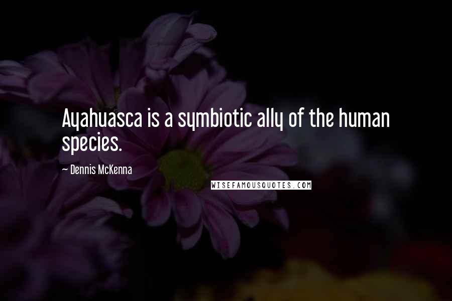 Dennis McKenna Quotes: Ayahuasca is a symbiotic ally of the human species.