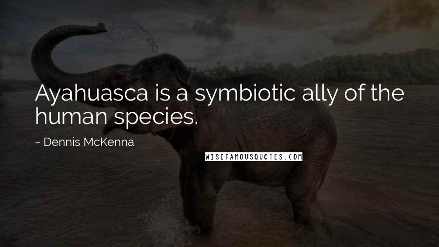 Dennis McKenna Quotes: Ayahuasca is a symbiotic ally of the human species.