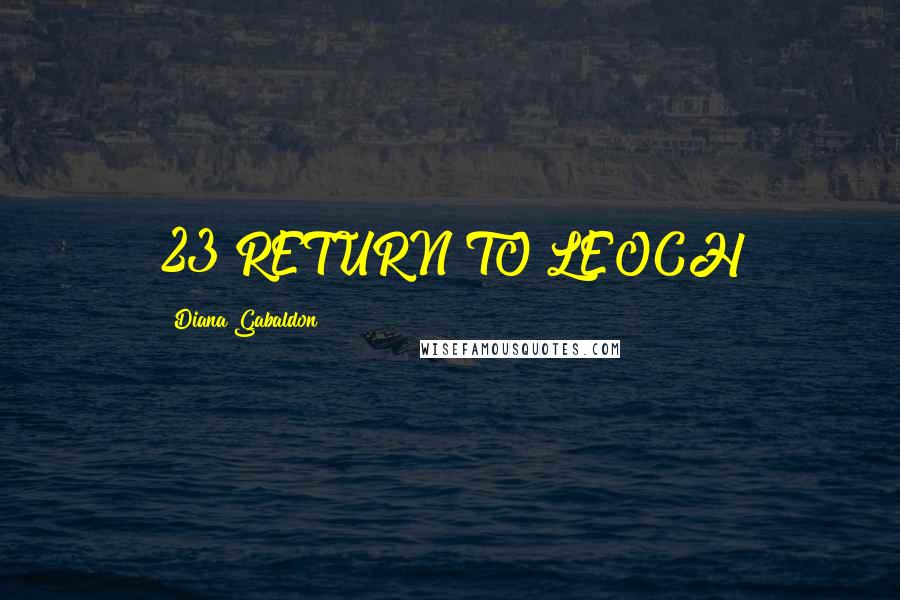 Diana Gabaldon Quotes: 23 RETURN TO LEOCH