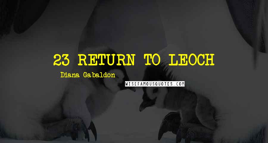 Diana Gabaldon Quotes: 23 RETURN TO LEOCH