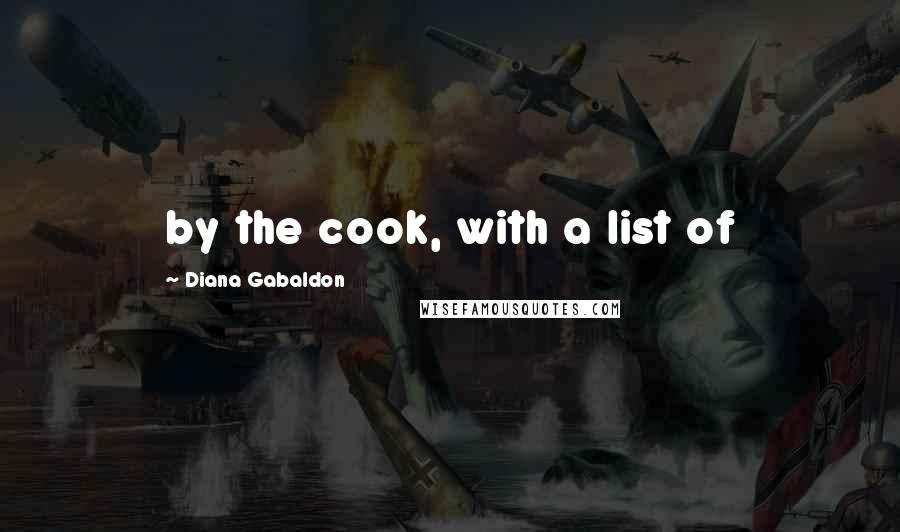 Diana Gabaldon Quotes: by the cook, with a list of