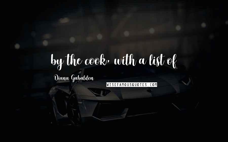 Diana Gabaldon Quotes: by the cook, with a list of