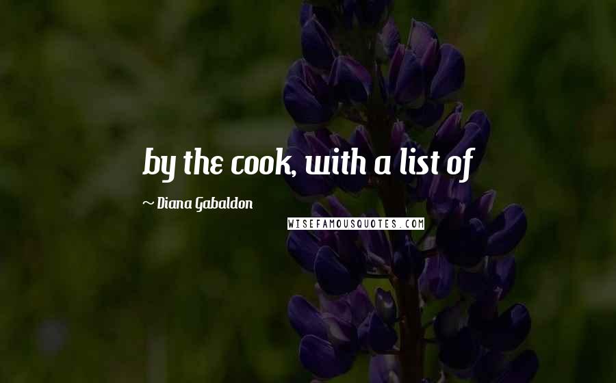 Diana Gabaldon Quotes: by the cook, with a list of