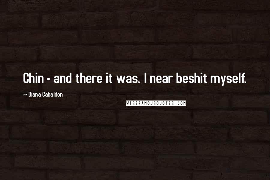 Diana Gabaldon Quotes: Chin - and there it was. I near beshit myself.