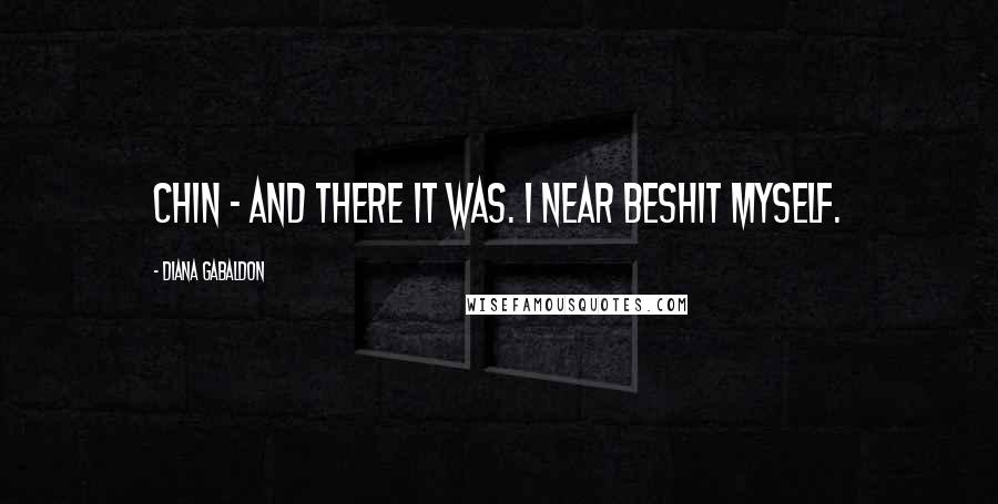 Diana Gabaldon Quotes: Chin - and there it was. I near beshit myself.